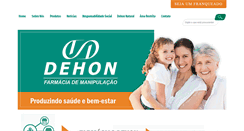 Desktop Screenshot of farmaciadehon.com.br