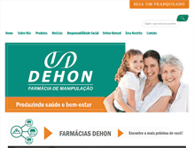 Tablet Screenshot of farmaciadehon.com.br